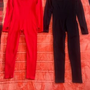 Smart & Sexy Red and Black Jumpsuits